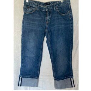 Banana Republic Jeans Women Size 29/8 30x20 Blue Denim Knee High Rise Boot-Cut